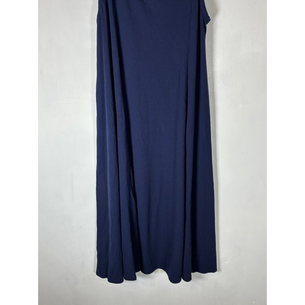 Torrid XL Size 1 Navy Blue Lace Ribbed Knit A Line Maxi Jumper Dress - Picture 6 of 8